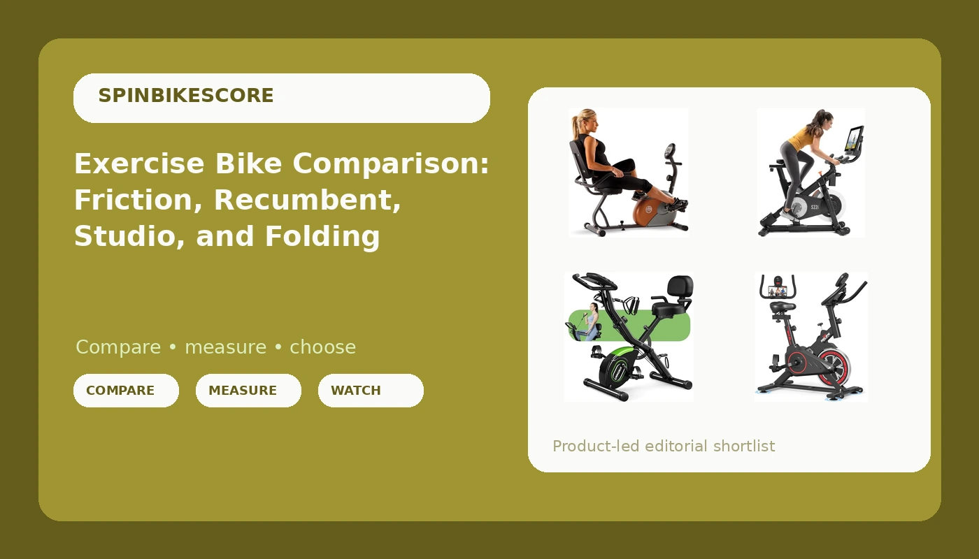 Exercise Bike Comparison: Friction, Recumbent, Studio, and Folding