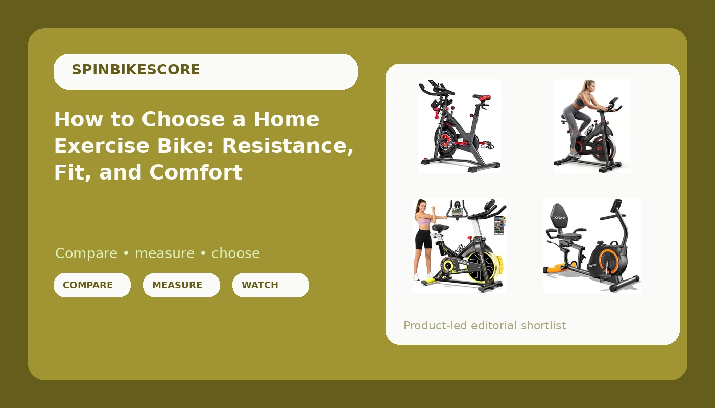 How to Choose a Home Exercise Bike: Resistance, Fit, and Comfort