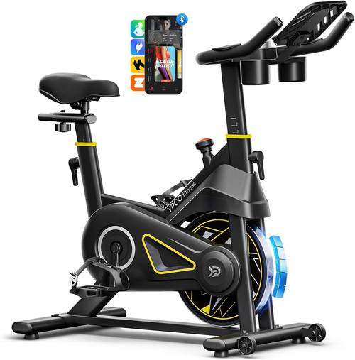 YPOO Exercise Bike Adjustable Magnetic Resistance 330LBS, APP Courses