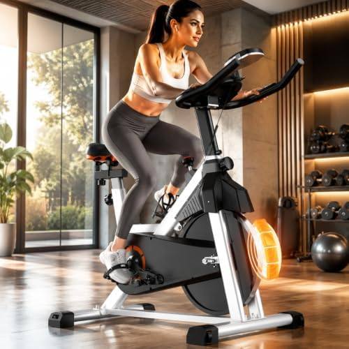 magnetic stationary bike with 400 lb capacity